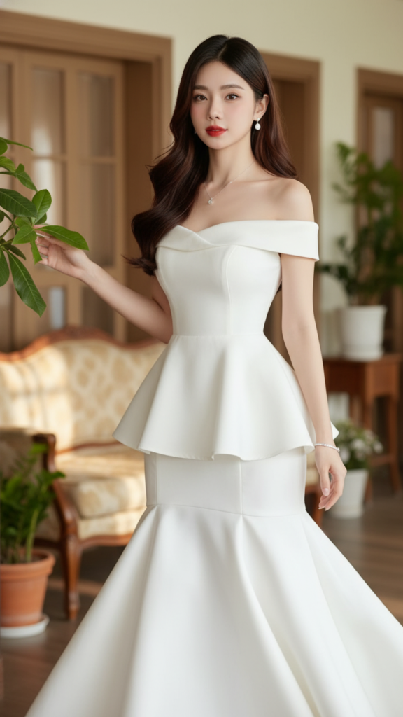 Chân dung cuốn hút của cô gái châu Á thanh lịch trong không gian sống sang trọng