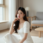 Chân dung nữ thanh lịch trong không gian tối giản đầy sắc nét và tinh tế