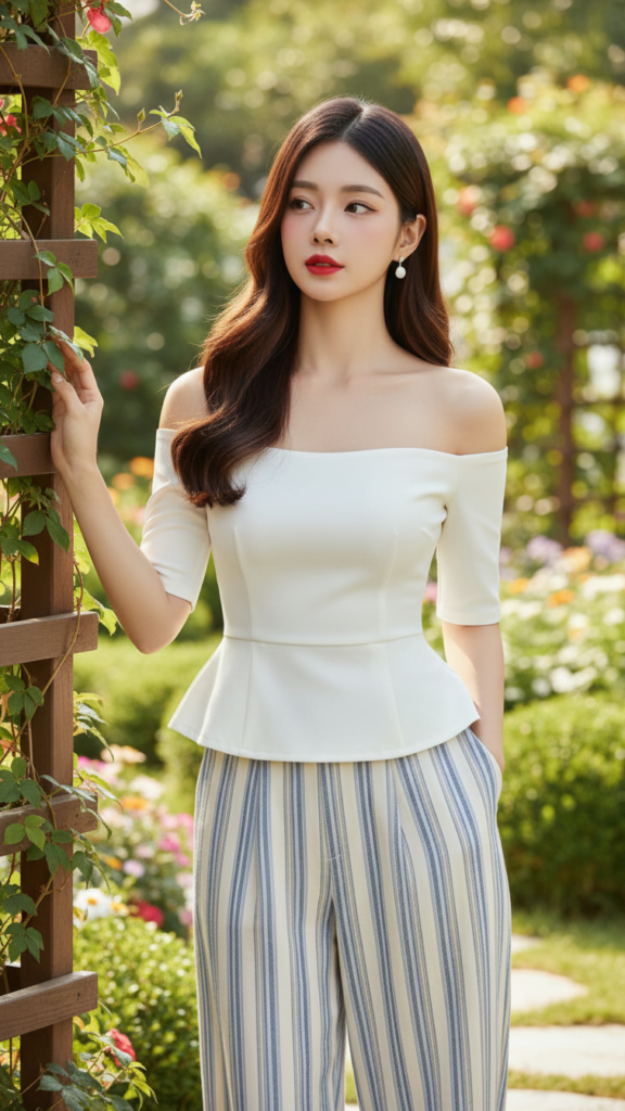 Chân dung thanh lịch của cô gái trẻ giữa thiên nhiên tươi đẹp