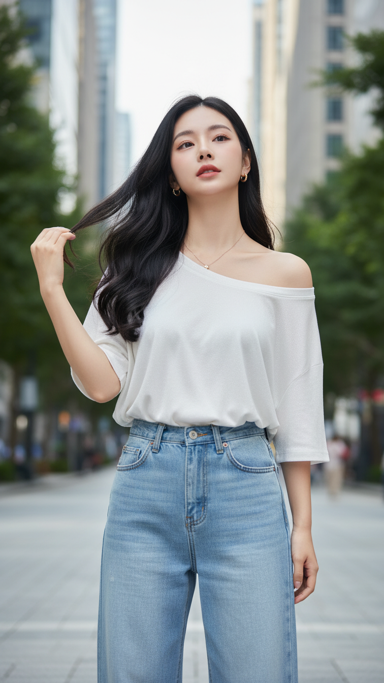 Chân dung thiếu nữ hiện đại giữa lòng phố thị sang trọng và ấn tượng
