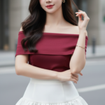 Chân dung thời trang của cô gái trẻ tự tin và duyên dáng trong phố hiện đại