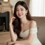 Vẽ chân dung chân thực của một cô gái trẻ giống hệt bức ảnh gốc