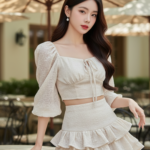 Chân dung thanh lịch của cô nàng 18 tuổi tại quán cafe sang trọng