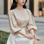 Chân dung thời trang quyến rũ của cô gái châu Á 22 tuổi giữa phố hiện đại