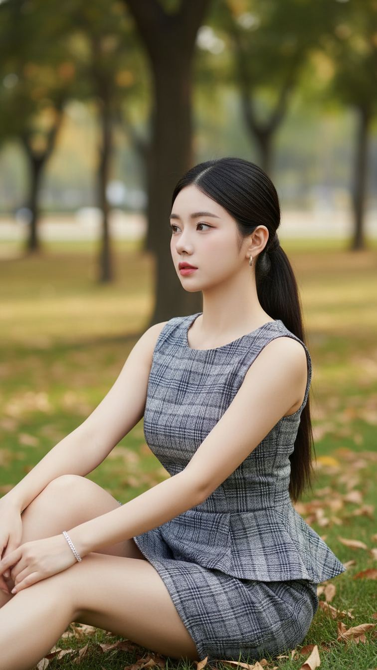 Khắc họa chân dung cô gái trẻ xinh đẹp giữa thiên nhiên tươi mát