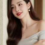 Vẽ chân dung thực tế của một cô gái trẻ giống hệt ảnh gốc không chỉnh sửa