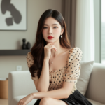 Chân dung trẻ trung của cô gái thanh lịch trong không gian hiện đại