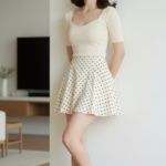 Chân dung người mẫu trẻ đẹp trong không gian tối giản và hiện đại