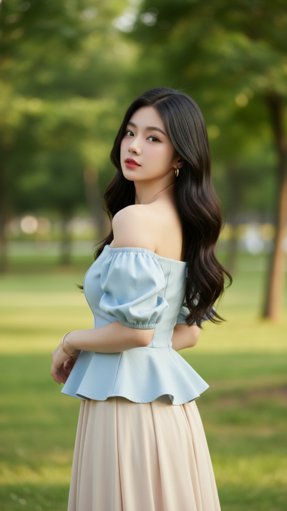 Chân dung cô gái trẻ tự tin giữa thiên nhiên rực rỡ và phong cách tinh tế