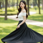 Khám Phá Vẻ Đẹp Tự Nhiên Của Cô Gái Châu Á Trong Công Viên Tươi Sáng