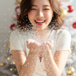 Cảm nhận niềm vui mùa lễ hội cùng cô gái tỏa sáng giữa không gian giáng sinh rực rỡ