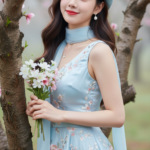 Tạo chân dung cô gái trẻ trong bối cảnh thiên nhiên đẹp mắt và sống động