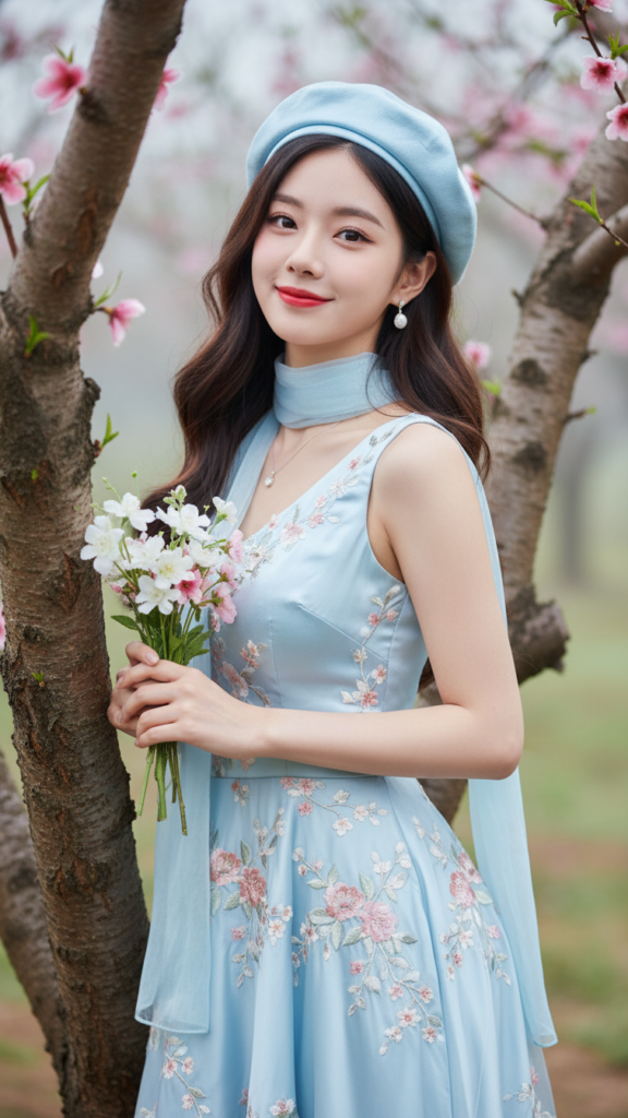 Tạo chân dung cô gái trẻ trong bối cảnh thiên nhiên đẹp mắt và sống động