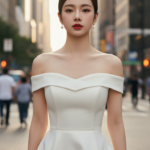 Chân dung cô gái trẻ tự tin trong không gian đô thị sang trọng