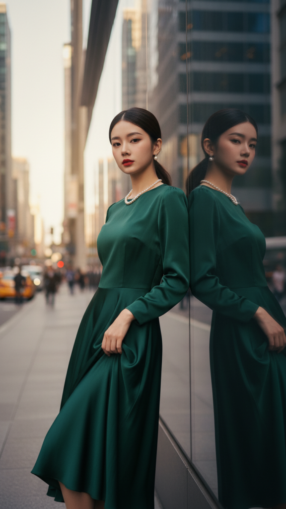 Chân dung tự tin của cô gái trẻ giữa phố thị hiện đại và quý phái