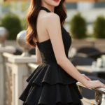 Chân dung cô gái ẻo lả tại quán cafe sang trọng với phong cách tự tin và quyến rũ