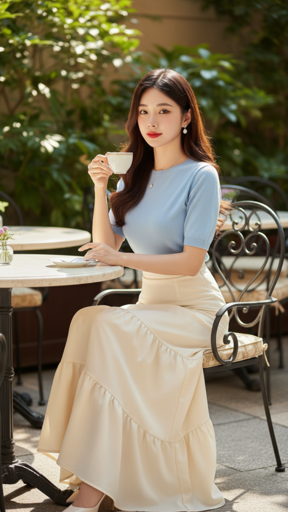 Chân dung quý cô trẻ trung với phong cách thanh lịch và sự tự tin rạng ngời