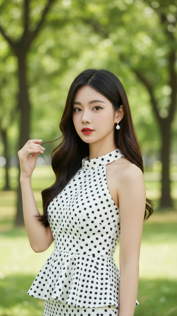 Chân dung thanh lịch của cô gái trẻ trong khung cảnh tự nhiên tuyệt đẹp