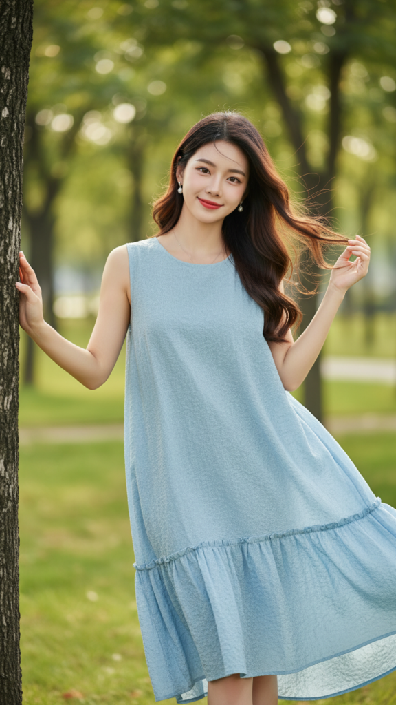 Chân dung hiện thực của cô gái trẻ tự tin trong khung cảnh thiên nhiên tuyệt đẹp