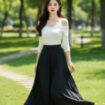 Chân dung thanh lịch của cô gái trẻ giữa thiên nhiên tươi đẹp