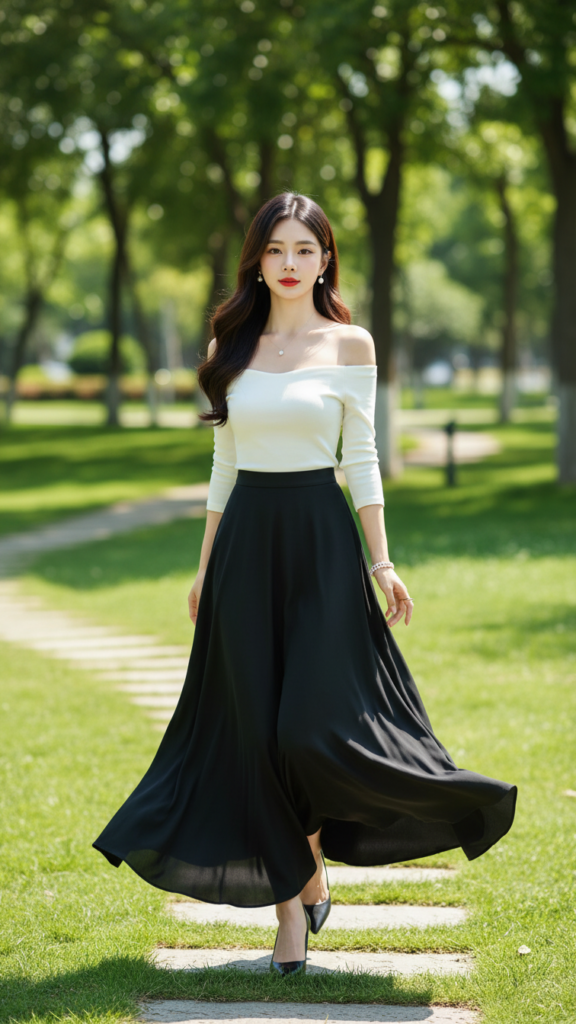 Chân dung thanh lịch của cô gái trẻ giữa thiên nhiên tươi đẹp