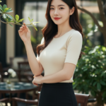 Chân dung ấn tượng của cô gái châu Á với vẻ đẹp tự nhiên và phong cách sang trọng