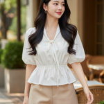 Chân dung trẻ trung và tự tin của cô gái châu Á trong không gian sang trọng