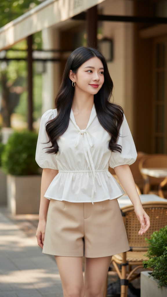 Chân dung trẻ trung và tự tin của cô gái châu Á trong không gian sang trọng