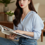 Tạo chân dung thật của một cô gái trẻ với phong cách thanh lịch và ấn tượng