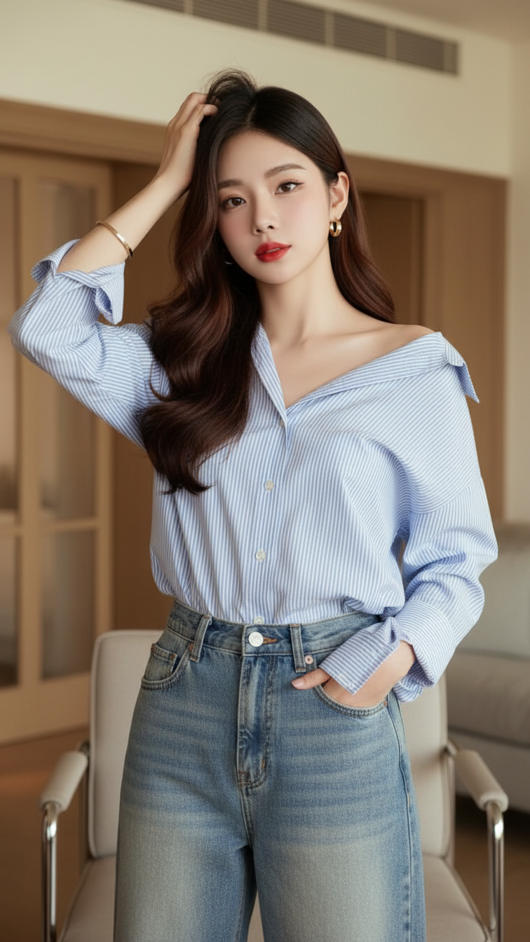 Chân dung nữ sinh đẹp với phong cách tối giản và ấn tượng trong không gian hiện đại