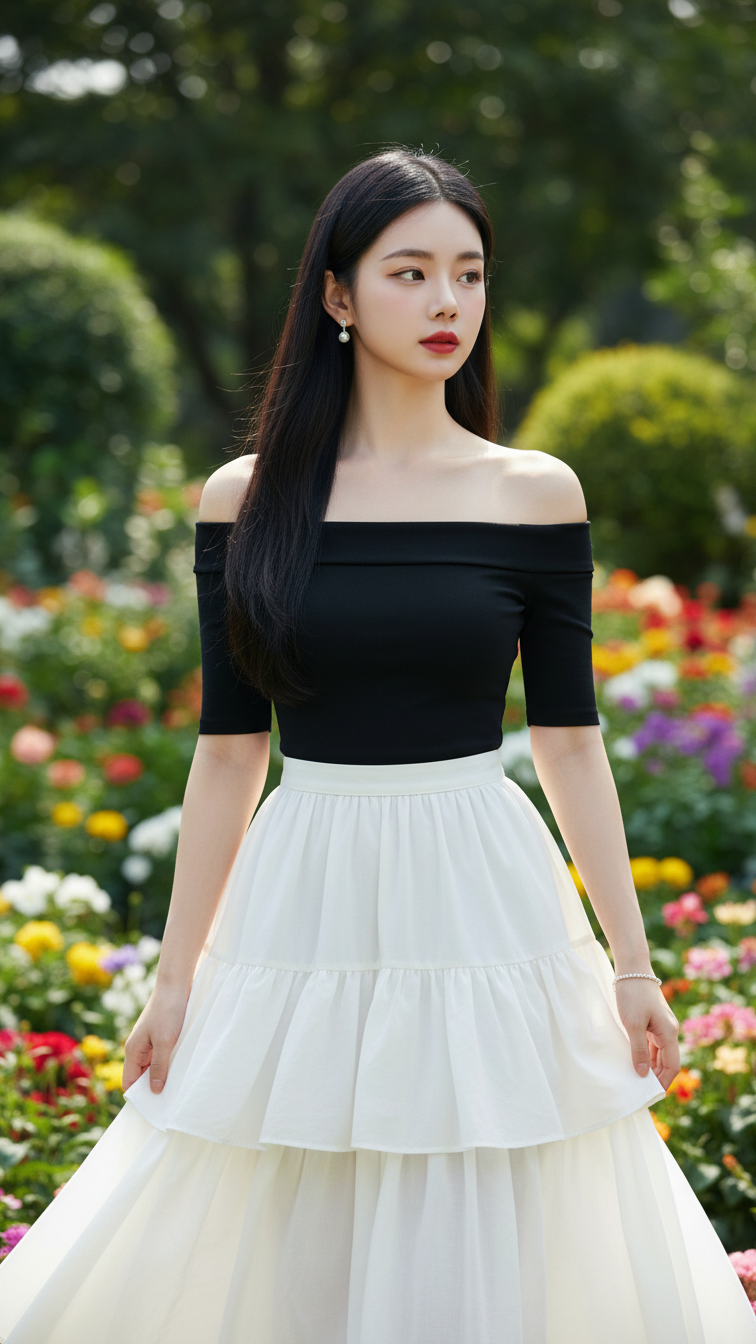 Chân dung phong cách của cô gái Á Đông trong không gian thiên nhiên tươi đẹp