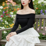 Chân dung thanh lịch của cô gái trẻ giữa thiên nhiên tươi đẹp