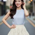 Chân dung cô gái trẻ phong cách hiện đại giữa lòng phố thị thời thượng
