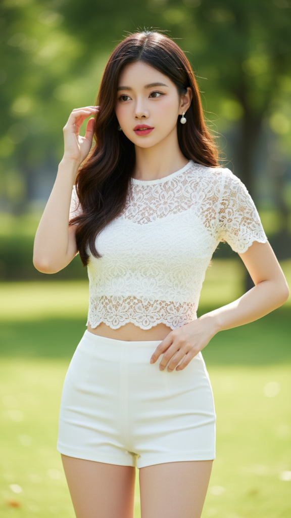 Chân dung cô gái trẻ tự tin trong khung cảnh thiên nhiên tuyệt đẹp