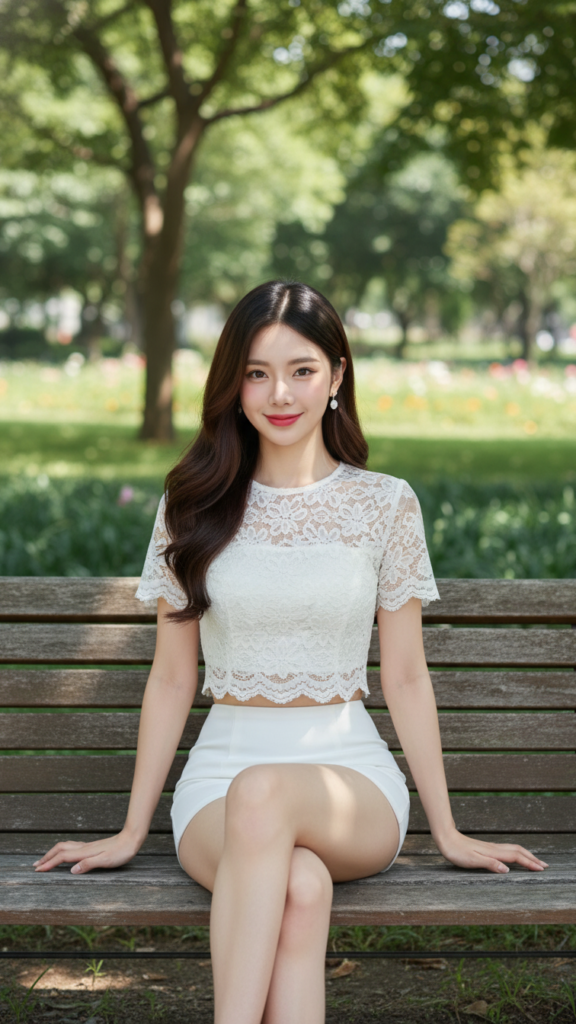 Chân dung thanh lịch của cô gái trẻ giữa không gian thiên nhiên tươi đẹp