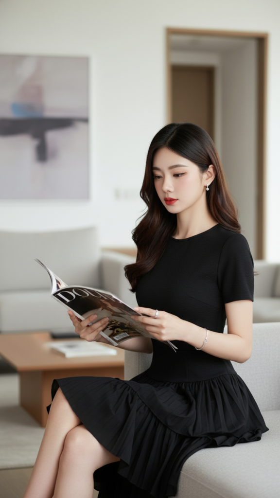 Chân dung một cô gái thanh lịch trong không gian hiện đại và giản dị