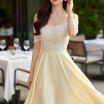 Tạo chân dung chân thực của cô gái trẻ thanh lịch giữa quán cafe sang trọng