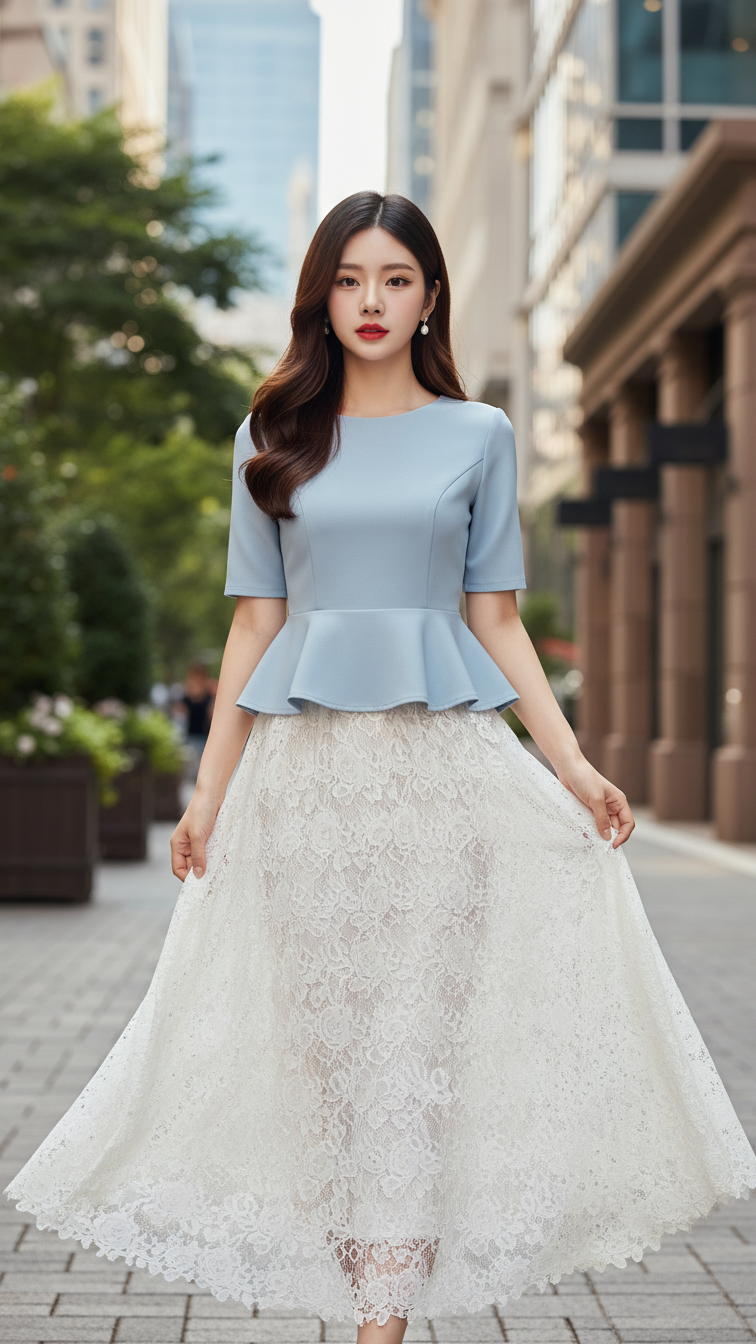 Chân dung của cô gái trẻ với vẻ đẹp tự nhiên và phong cách thanh lịch