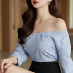 Chân dung cô gái trẻ đầy tự tin trong dáng vẻ thanh lịch và hiện đại