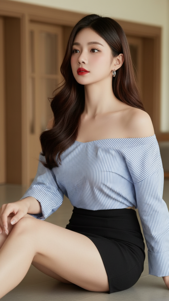 Chân dung cô gái trẻ đầy tự tin trong dáng vẻ thanh lịch và hiện đại