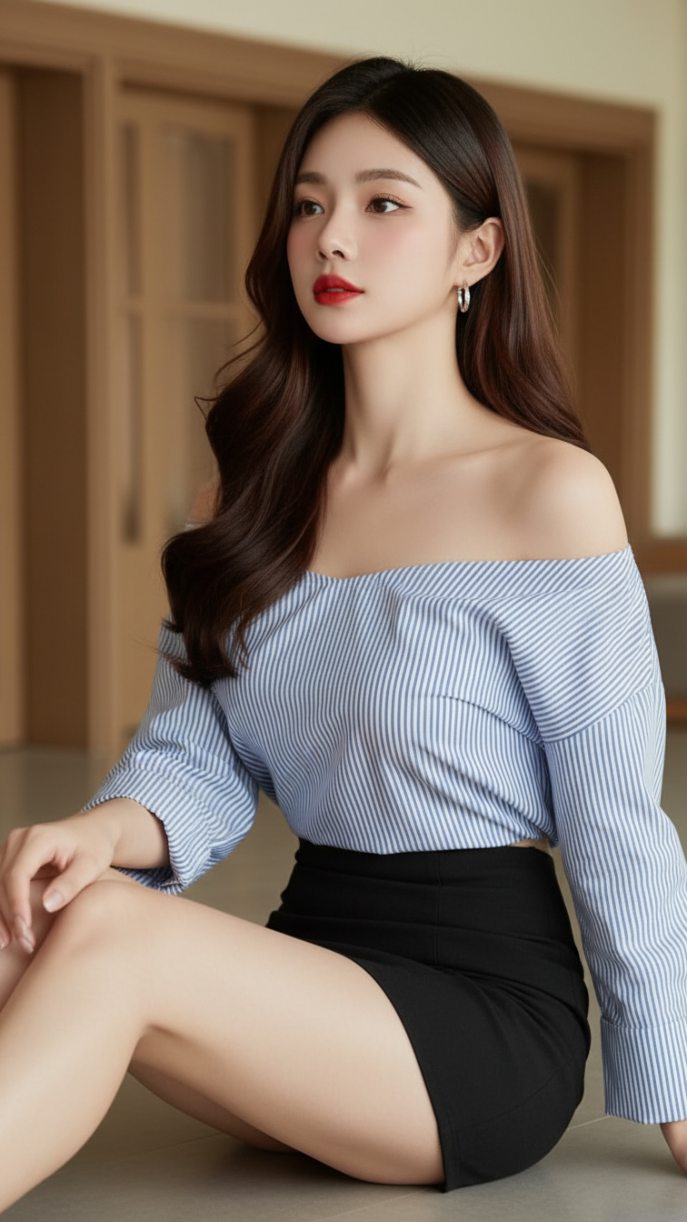 Chân dung cô gái trẻ đầy tự tin trong dáng vẻ thanh lịch và hiện đại