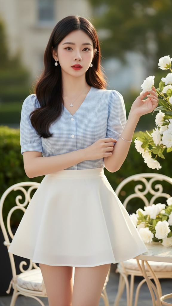 Chân dung cô gái trẻ thanh lịch giữa không gian quán cafe sang trọng