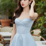 Chân dung thanh lịch của cô gái Á Đông giữa không gian cà phê sang trọng