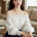 Tạo chân dung young woman thanh lịch với phong cách phối đồ tinh tế và trang điểm tự nhiên