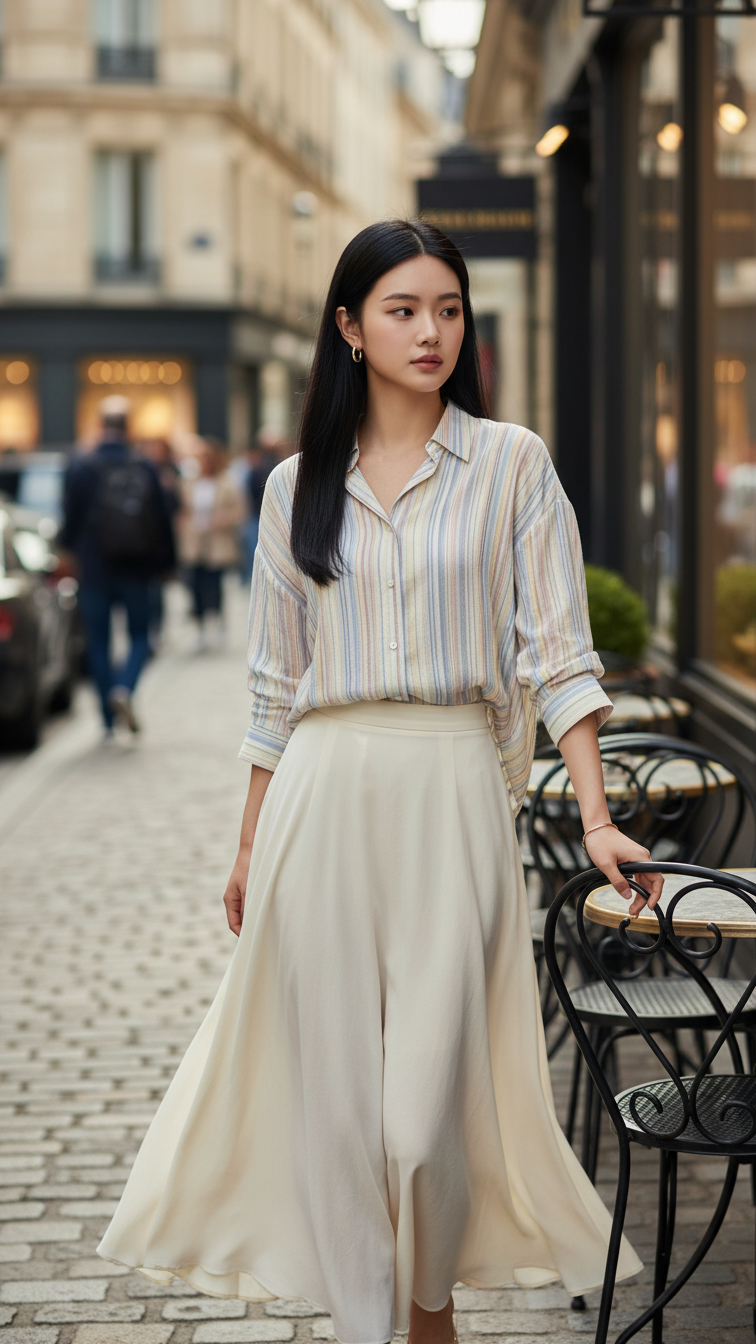 Tạo chân dung nữ giới trẻ ở phố urban sang trọng với phong cách tự nhiên.