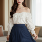 Chân dung trẻ trung của cô gái Á Đông đầy tự tin và phong cách vừa đẹp vừa sang trọng