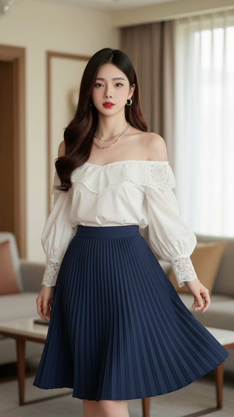 Chân dung trẻ trung của cô gái Á Đông đầy tự tin và phong cách vừa đẹp vừa sang trọng