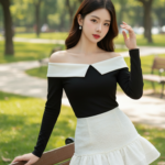 Chân dung trẻ trung và phong cách của cô gái Á Đông trong công viên nắng ấm