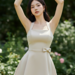 Chân dung cô gái trẻ thanh lịch giữa sắc xanh của thiên nhiên