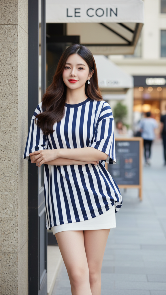 Chân dung thời thượng của cô gái trẻ nơi phố thị sôi động